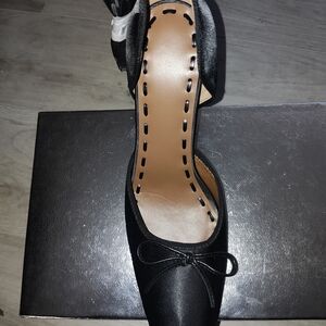 Satin Ballerina Stiletto Heels